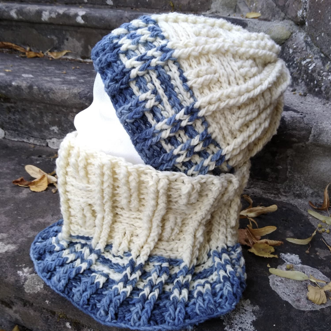 Icy Sticks Mütze & Cowl - Strickanleitung